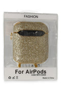 Mey İthalat® Airpods 2 (2.nesil) Spell Simli Kılıf - Gold