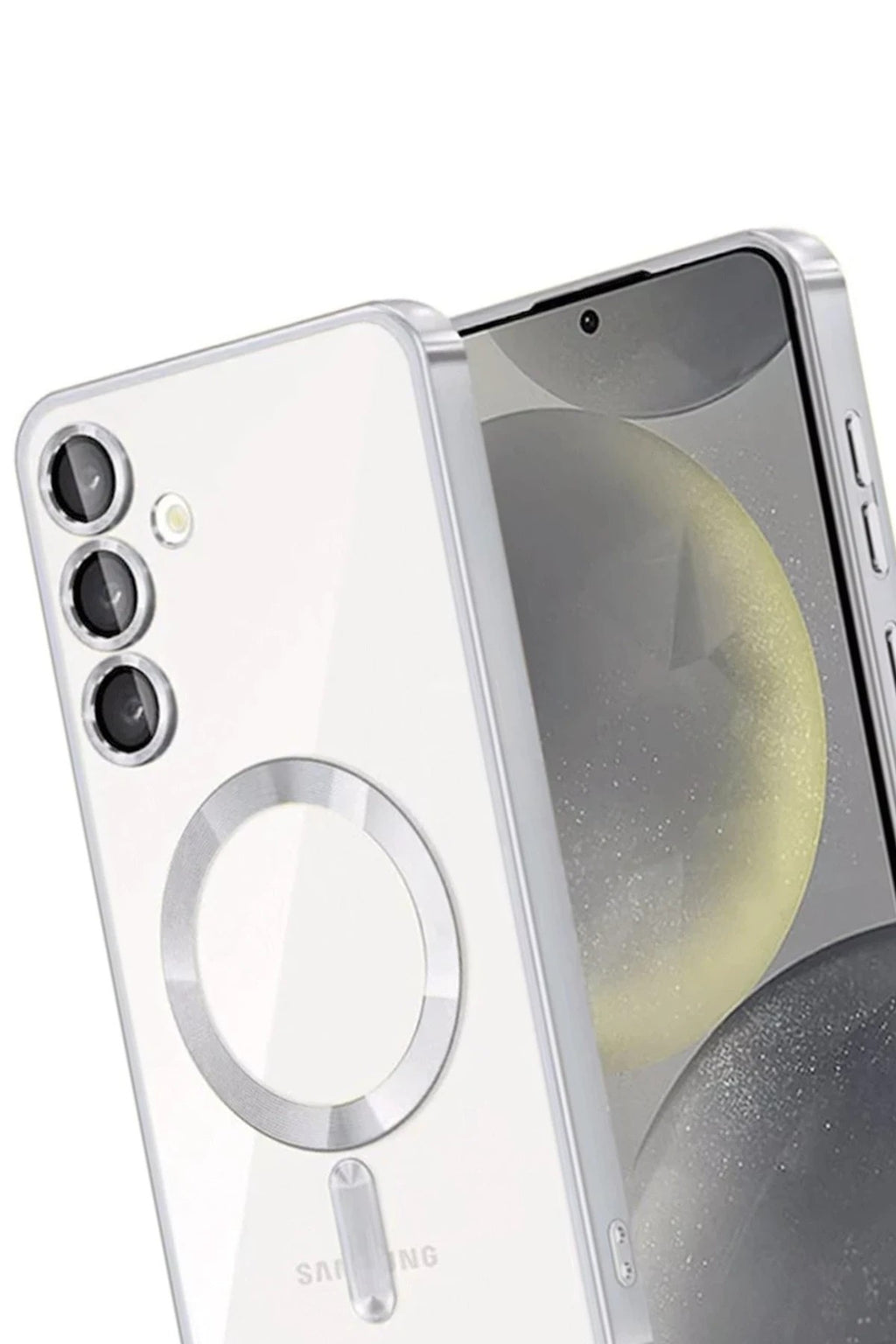 Mey İthalat® Samsung Galaxy A55 5G Kross Magneticsafe Kapak - Gümüş