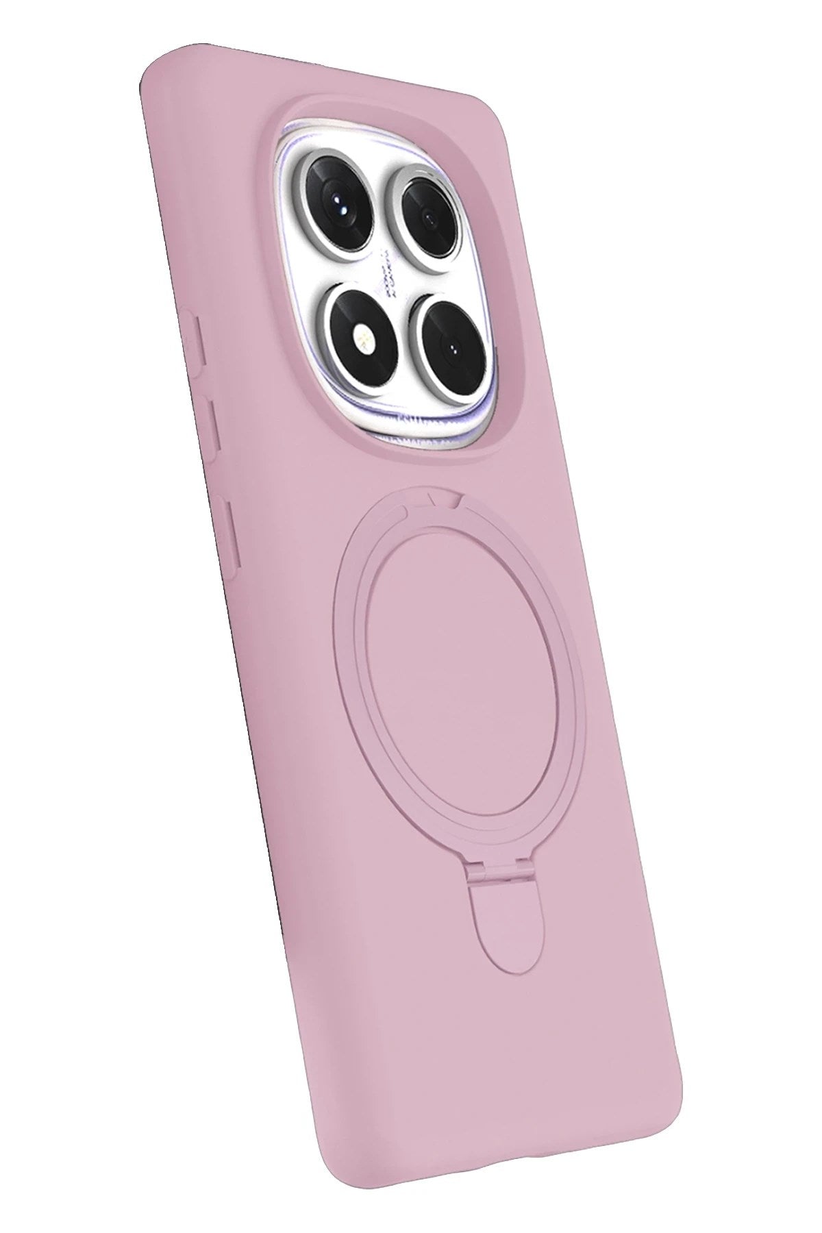 Mey İthalat® Redmi Note 14 Pro 5G Regal Magsafe Standlı Kapak - Açık Pembe