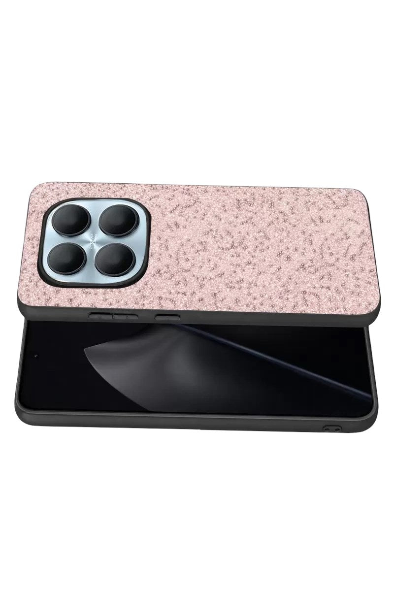 Mey İthalat® Redmi Note 15 4G Bright Simli Kapak - Pembe