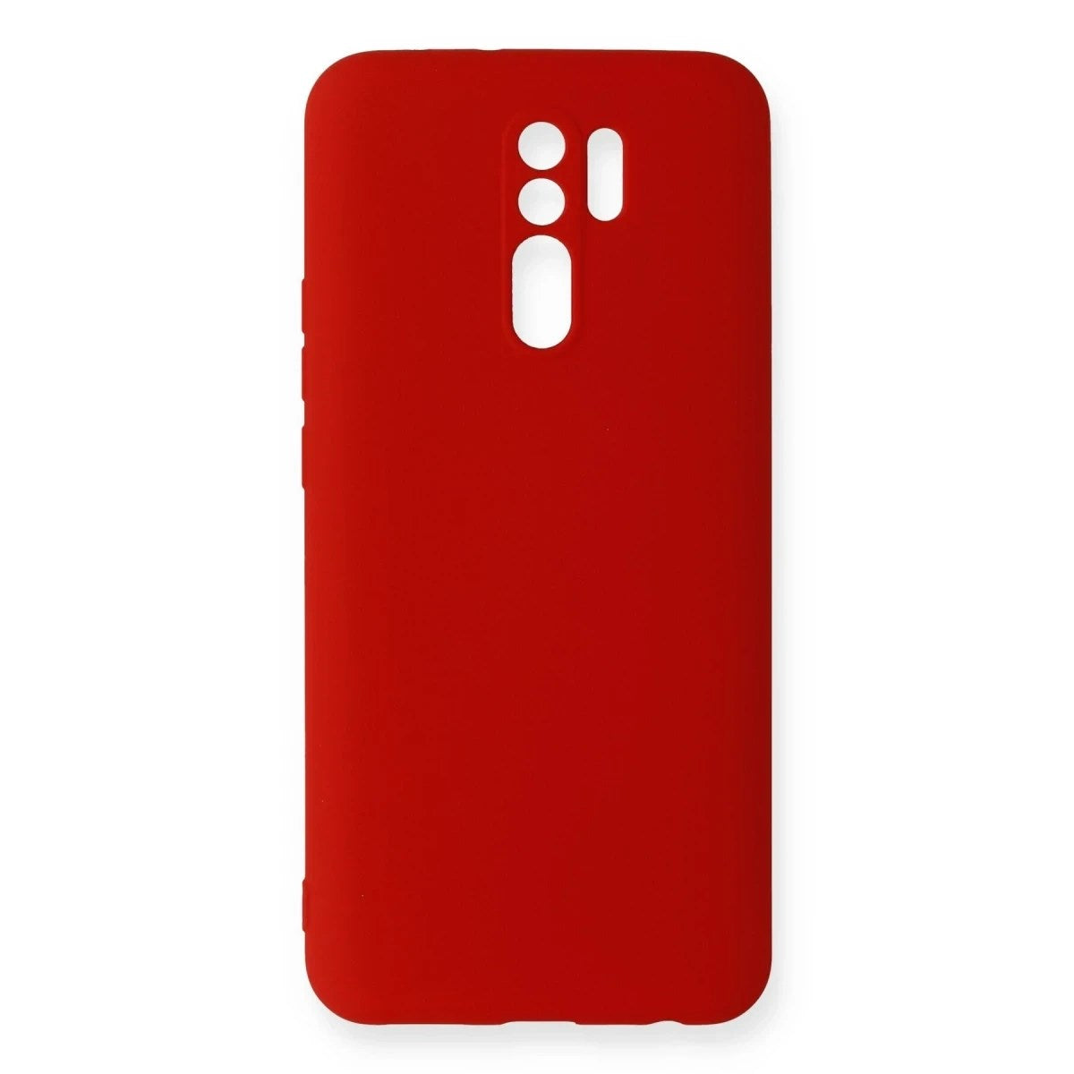 Mey İthalat® Redmi 9 Kılıf Nano içi Kadife Silikon - Kırmızı