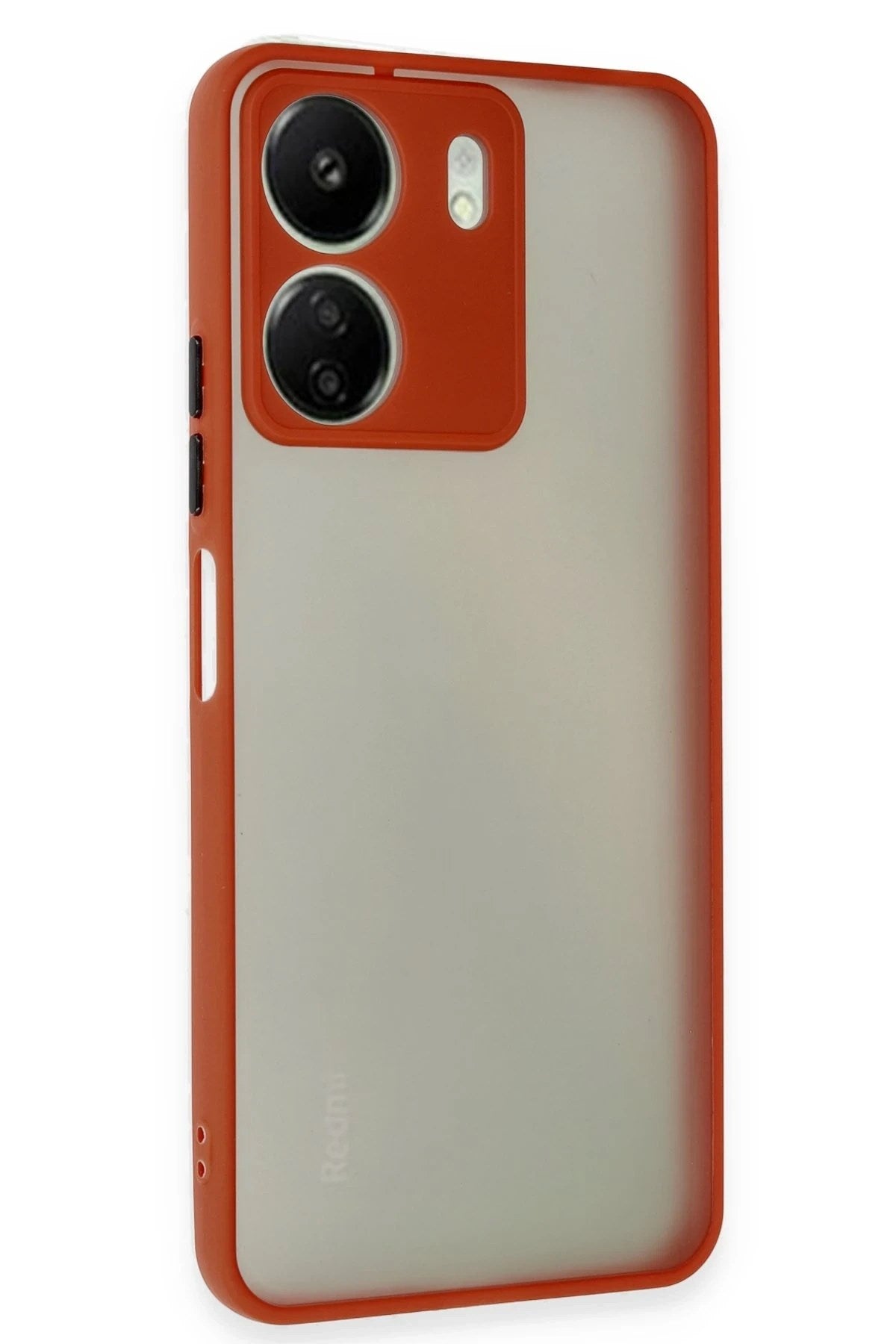 Mey İthalat® Redmi 13C Kılıf Montreal Silikon Kapak - Kırmızı