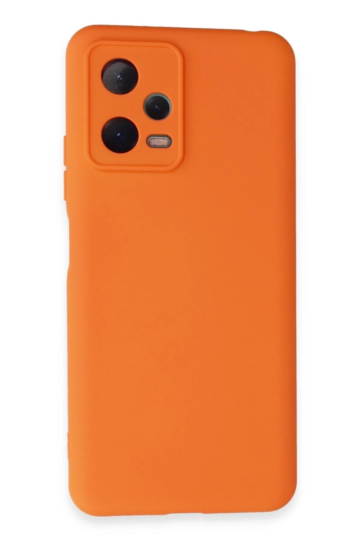 Mey İthalat® Redmi Note 12 5G Kılıf Nano içi Kadife Silikon - Turuncu