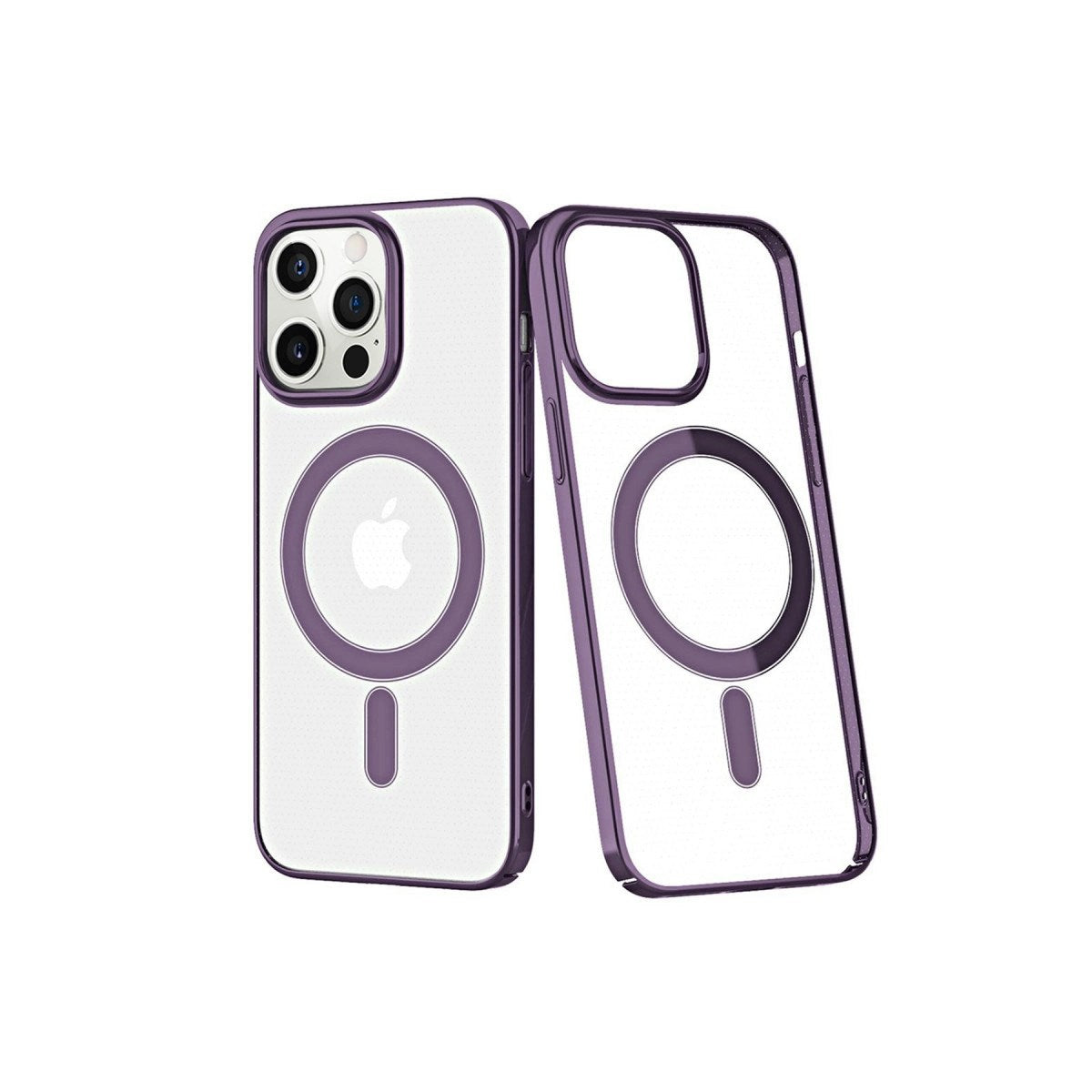 Mey İthalat® iPhone 13 Pro Kılıf Element Magneticsafe Sert Kapak - Derin Mor