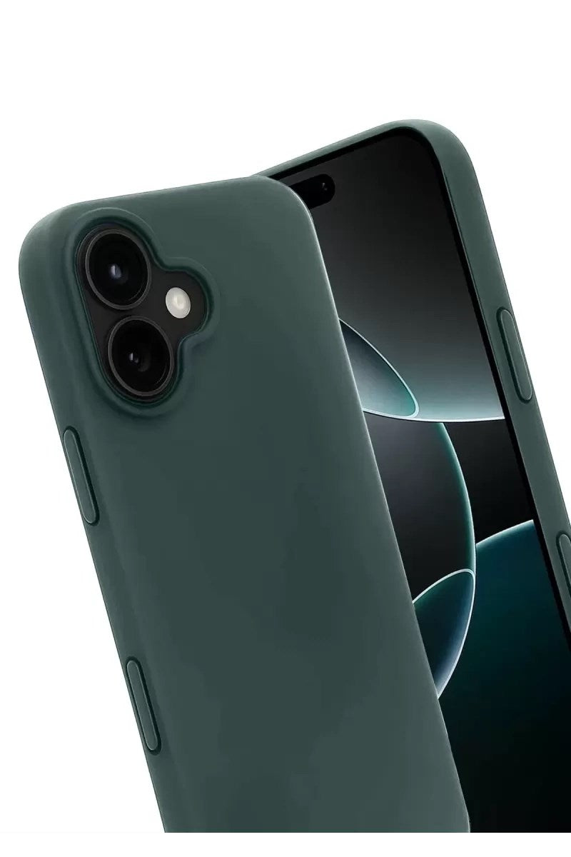 Mey İthalat® iPhone 17 First Silikon - Koyu Yeşil