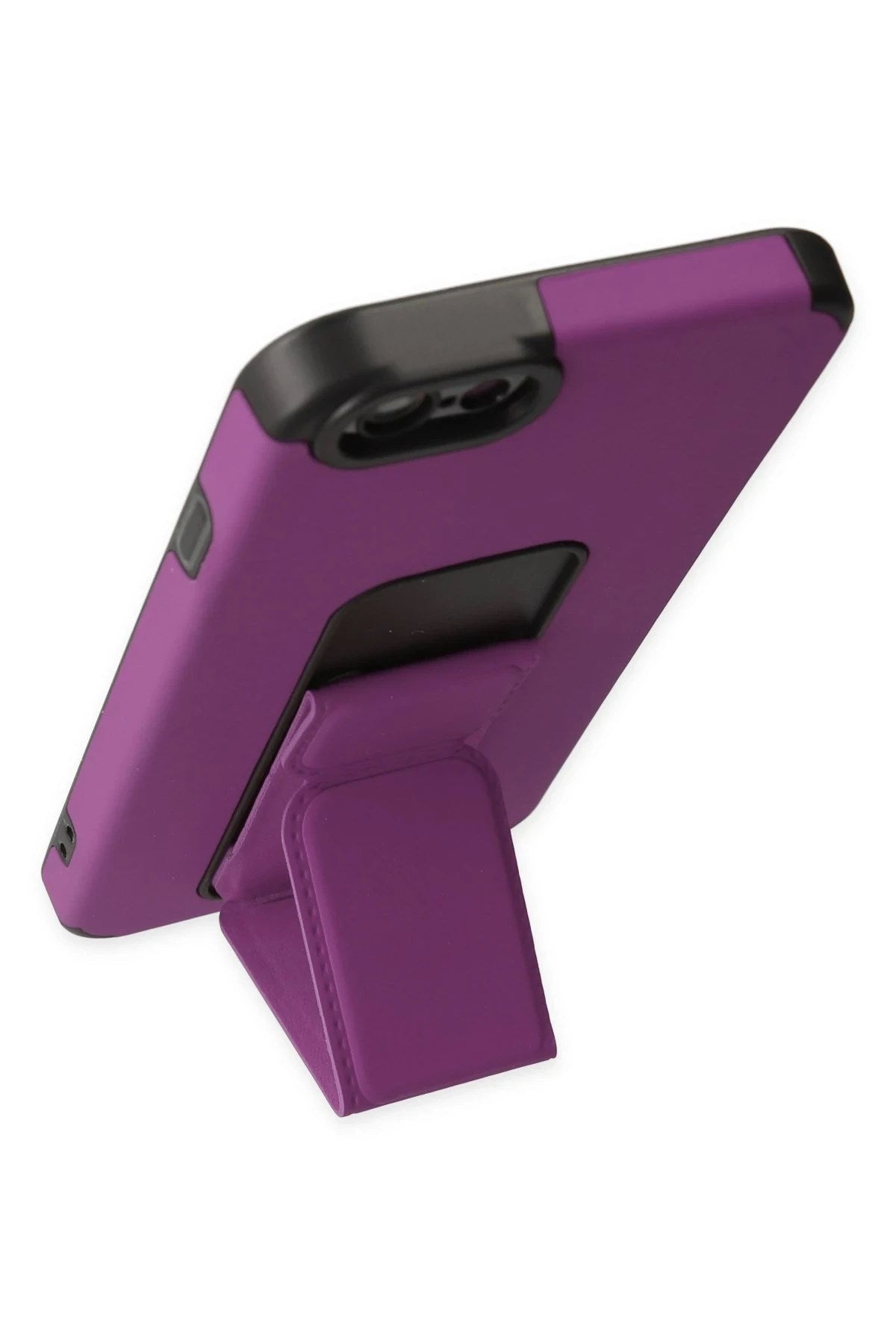 Mey İthalat® iPhone 6 Kılıf Mega Standlı Silikon - Mor
