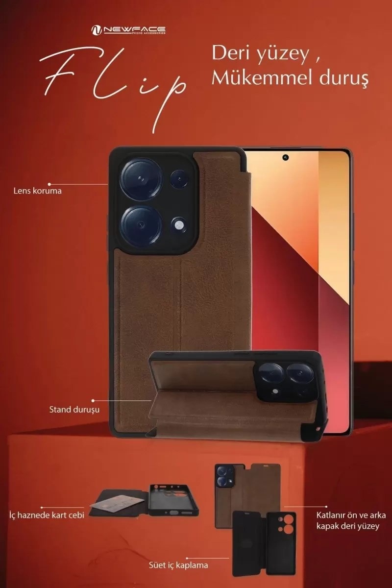 Mey İthalat® Samsung Galaxy A56 Kılıf Flip Cover - Siyah