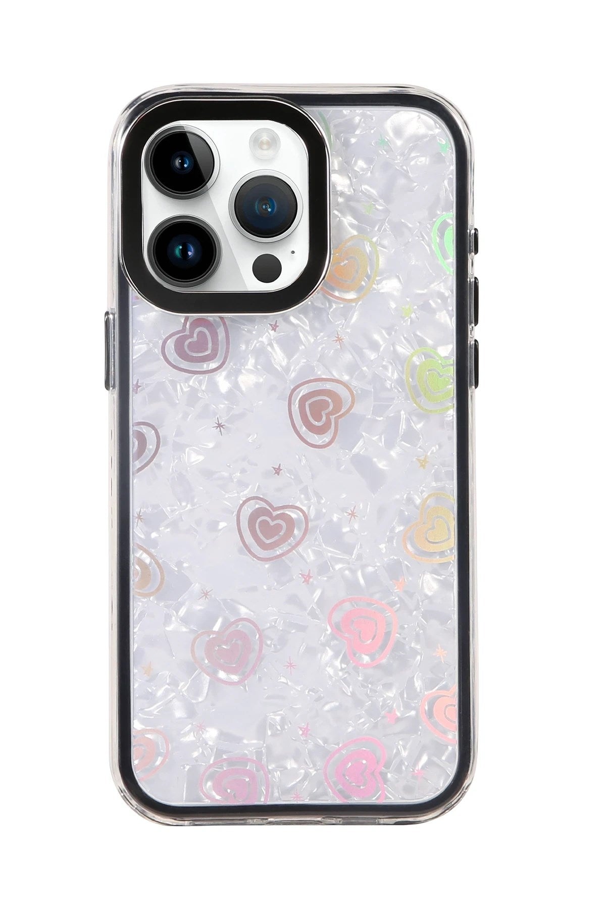 Mey İthalat® iPhone 15 Pro Max Lumi Desenli Kapak - Siyah