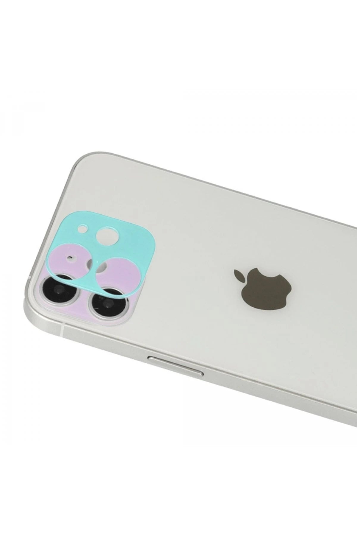 Mey İthalat® iPhone 12 Rainbow Kamera Lens Koruma Cam - Mor