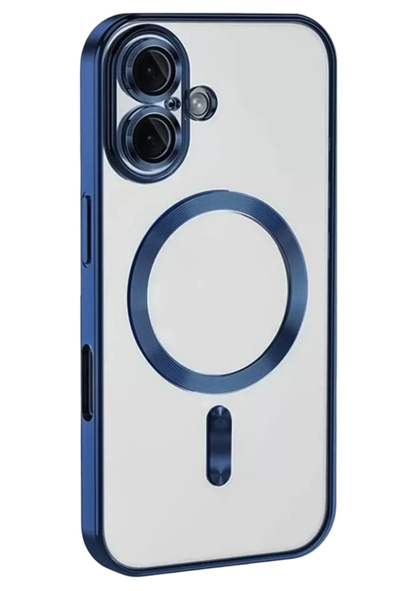 Mey İthalat® iPhone 16 Kılıf Kross Magneticsafe Kapak - Lacivert