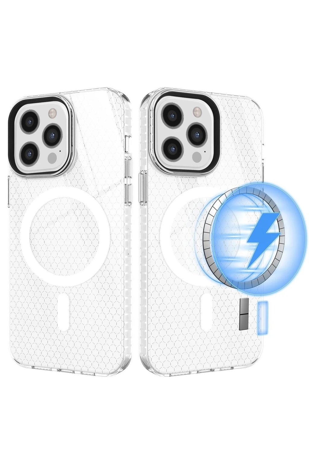 Mey İthalat® iPhone 12 Pro Max Kılıf Beta Magneticsafe Silikon - Şeffaf