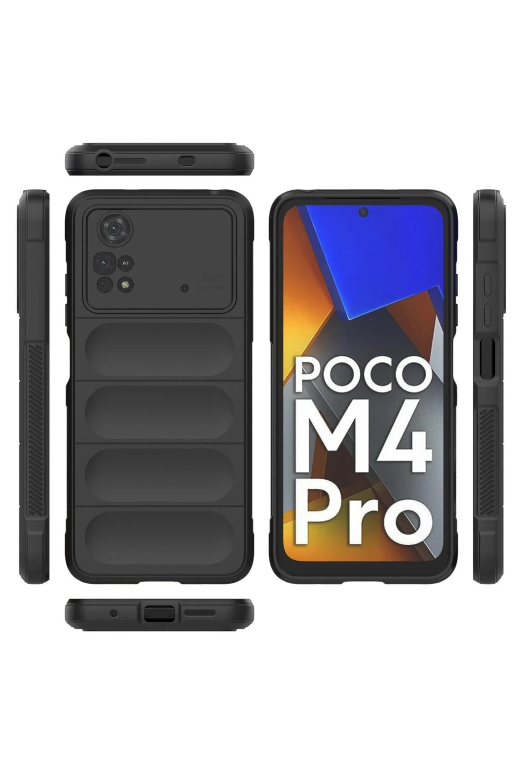 Mey İthalat® Poco M4 Pro 4G Kılıf Optimum Silikon - Siyah