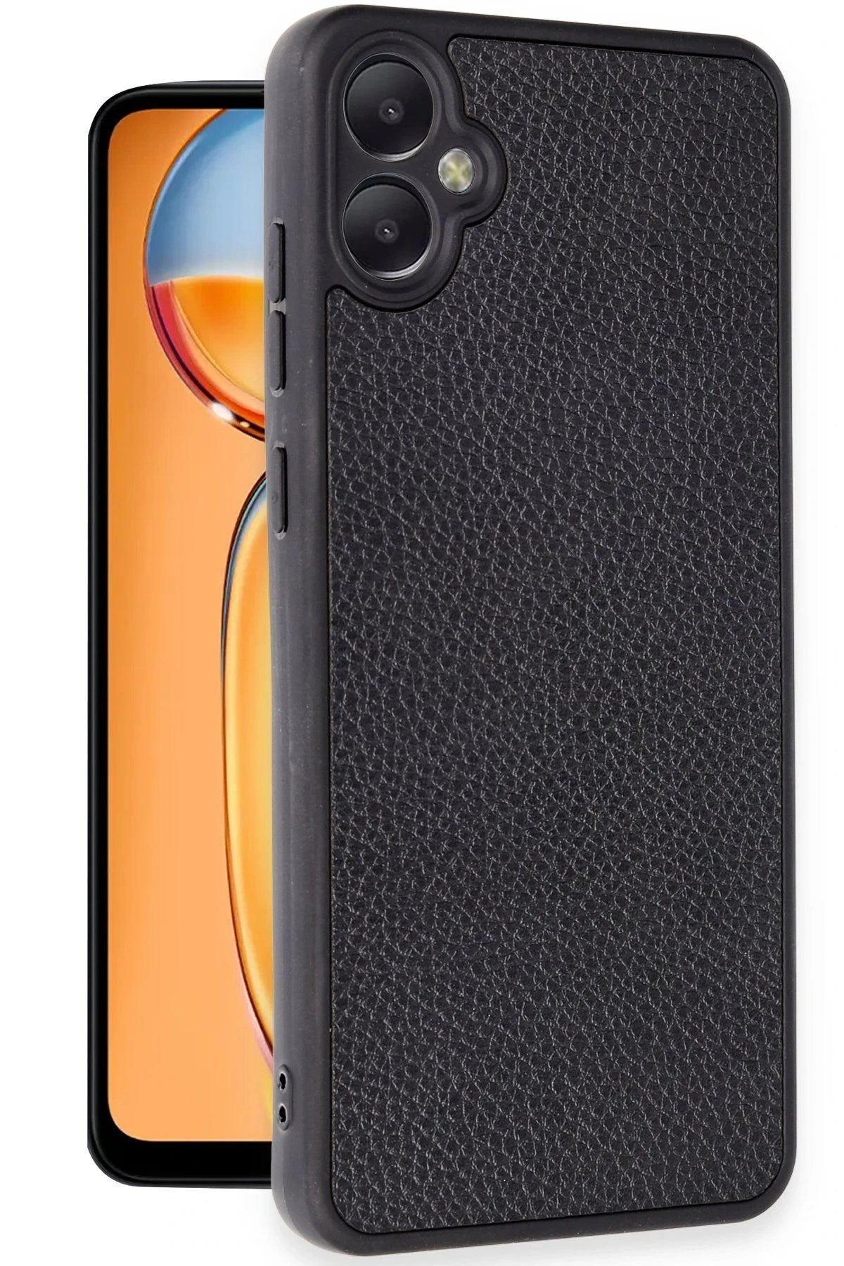Mey İthalat® Samsung Galaxy A05 Kılıf Aras Deri Kapak - Siyah