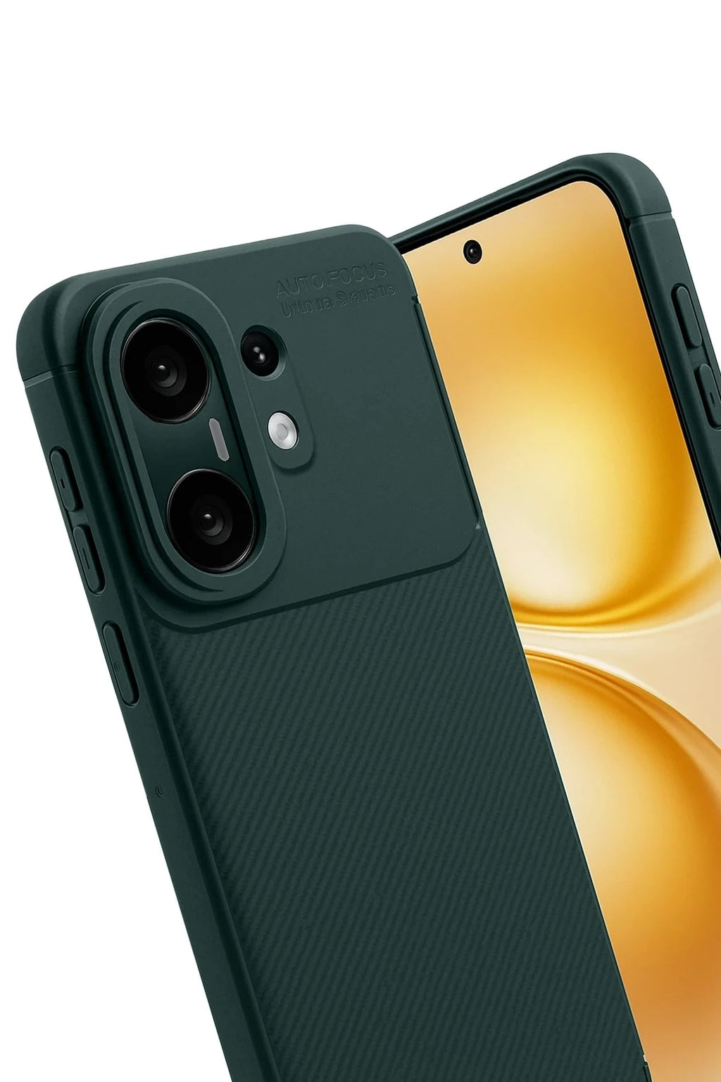 Mey İthalat® Vivo X200 FE Auto Focus Karbon Kapak - Koyu Yeşil