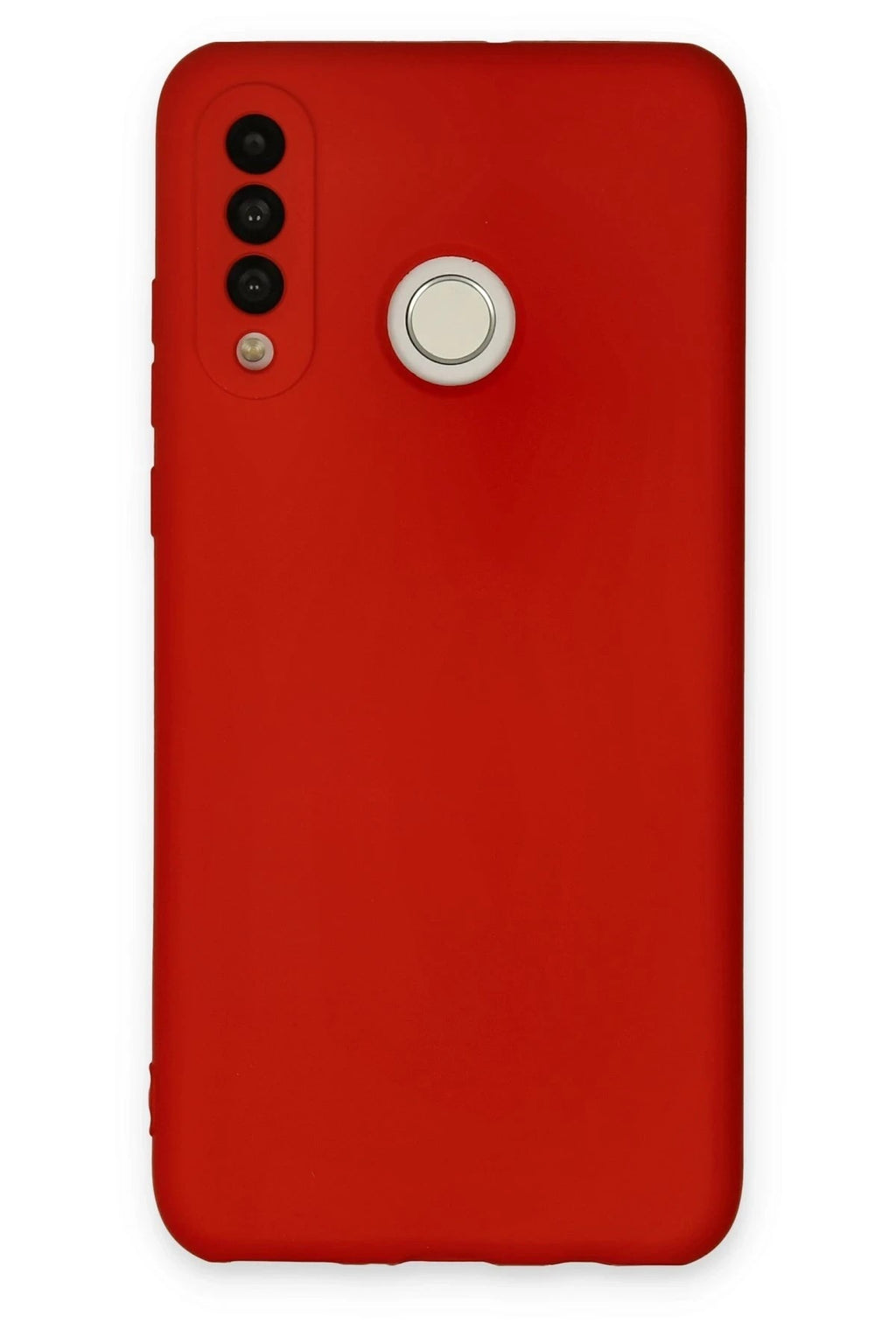 Mey İthalat® Huawei P30 Lite Kılıf Nano içi Kadife Silikon - Kırmızı