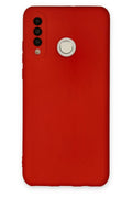 Mey İthalat® Huawei P30 Lite Kılıf Nano içi Kadife Silikon - Kırmızı