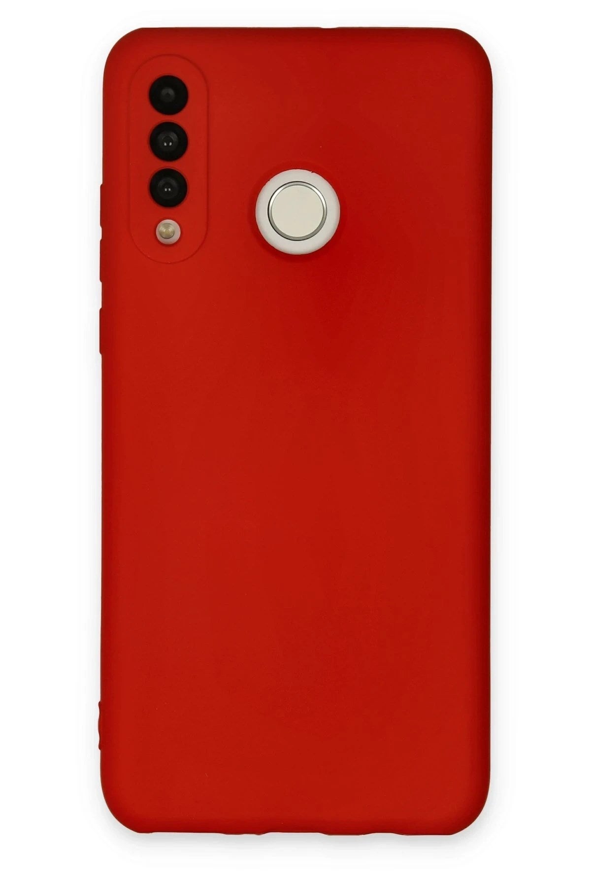 Mey İthalat® Huawei P30 Lite Kılıf Nano içi Kadife Silikon - Kırmızı