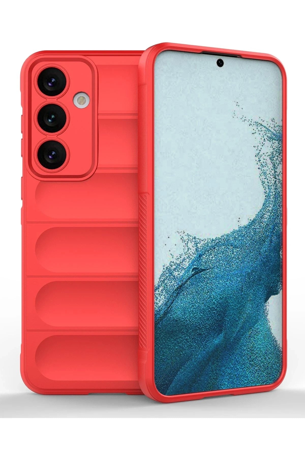 Mey İthalat® Samsung Galaxy S24 Kılıf Optimum Silikon - Kırmızı
