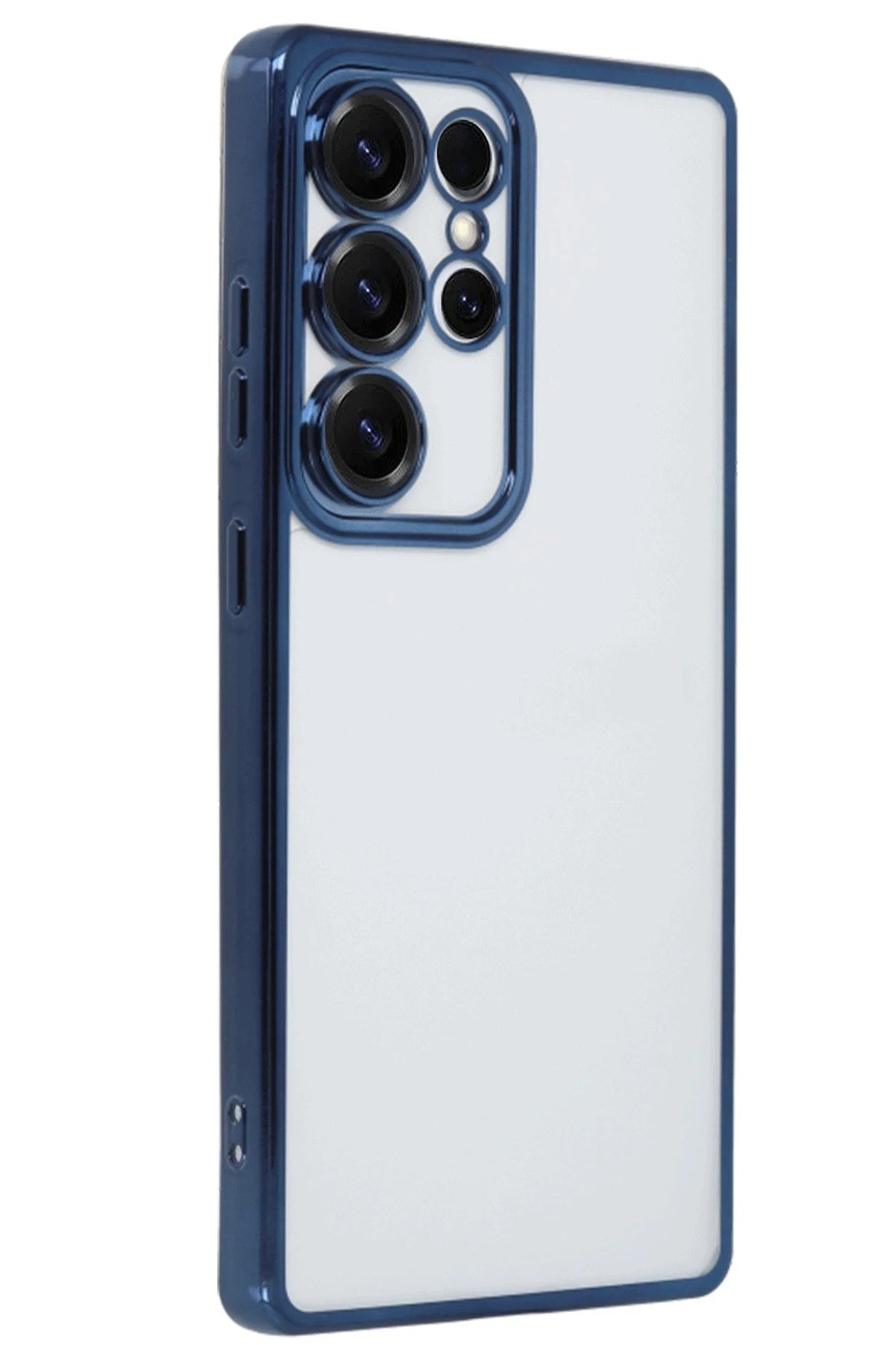Mey İthalat® Samsung Galaxy S24 Ultra Kılıf Lensli Silikon - Lacivert