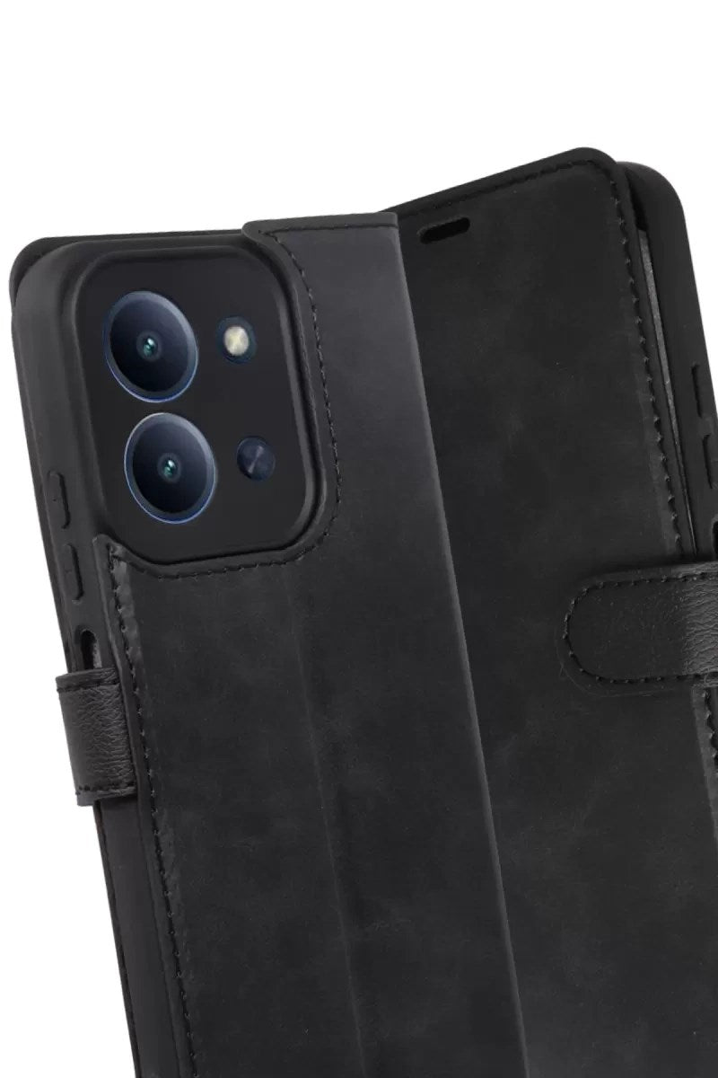 Mey İthalat® Redmi 15C 4G Trend S Plus Kapaklı Kılıf - Siyah