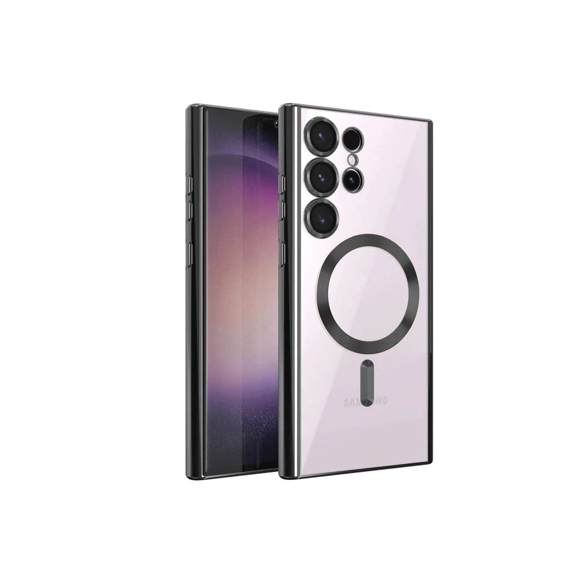 Mey İthalat® Samsung Galaxy S24 Ultra Kılıf Kross Magneticsafe Kapak - Siyah