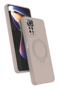 Mey İthalat® Redmi Note 12 Pro 4G Regal Magsafe Standlı Kapak - Çöl Titanyum