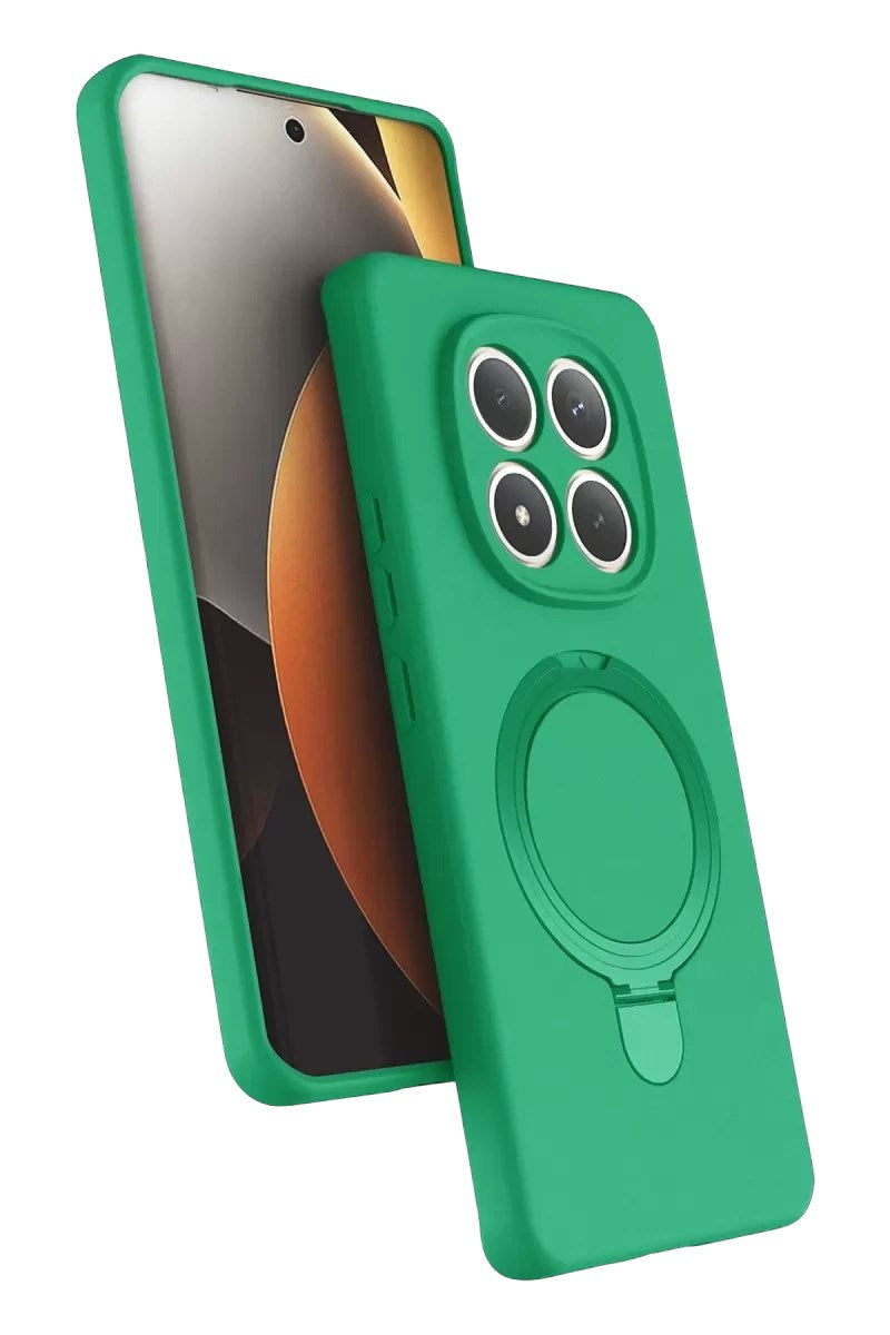 Mey İthalat® Redmi Note 15 Pro 5G Regal Magsafe Standlı Kapak - Yeşil