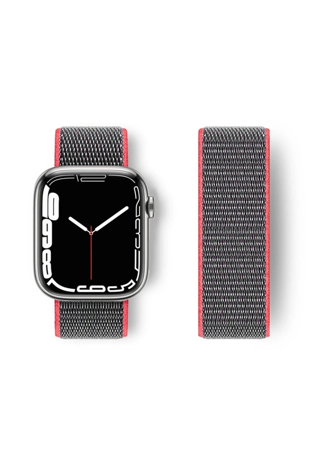 Mey İthalat® Watch 38mm Hasırlı Cırtcırtlı Kordon - Pembe