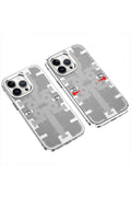 Mey İthalat® iPhone 14 Pro Kılıf Mekanik Bumper Kapak - Gümüş