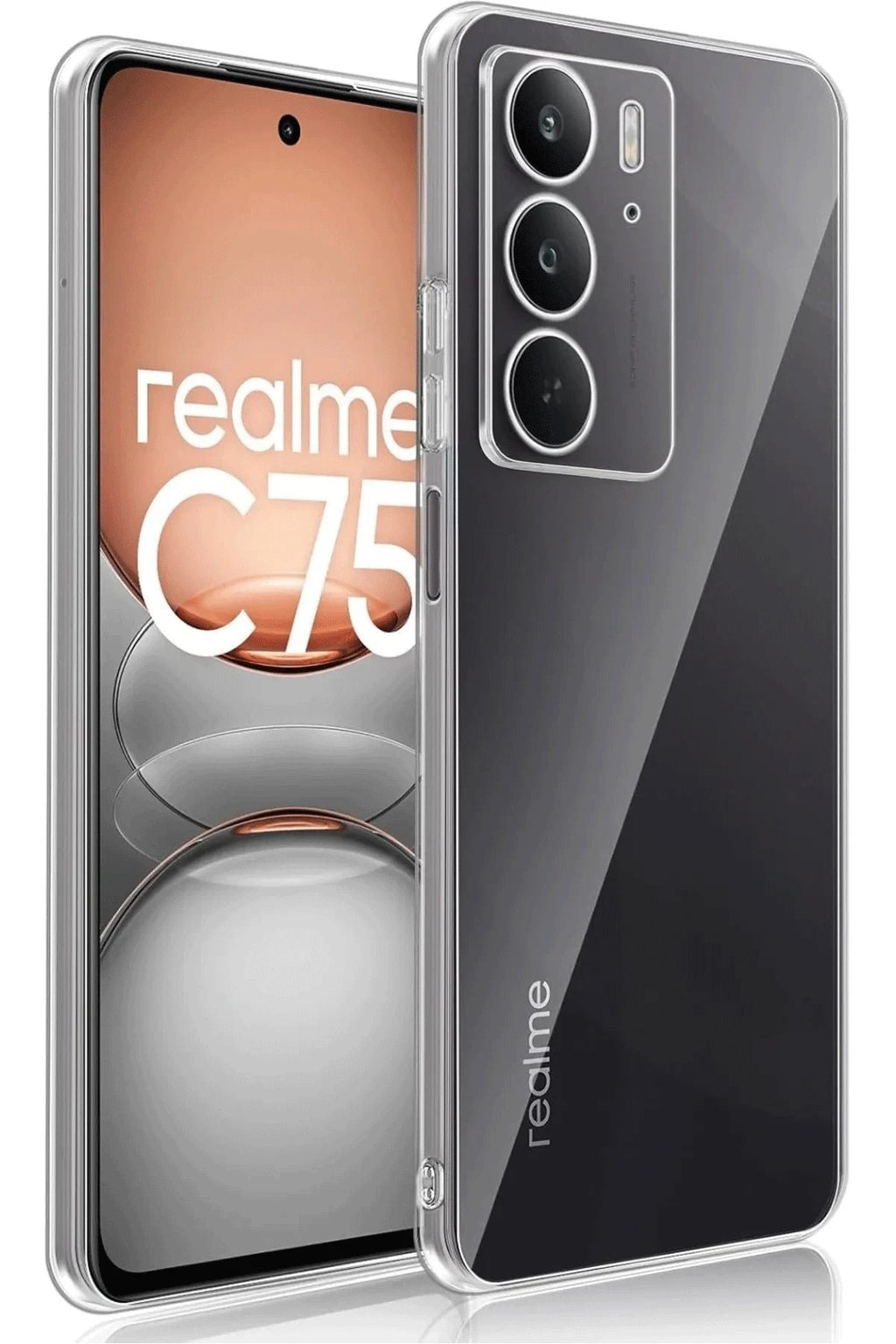 Mey İthalat® Realme C75 Kılıf Lüx Şeffaf Silikon