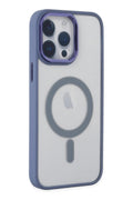 Mey İthalat® iPhone 14 Pro Max Kılıf Room Magneticsafe Silikon - Sierra Blue