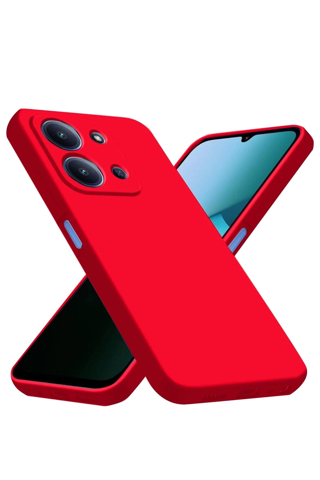 Mey İthalat® Redmi 15C 4G Nano içi Kadife Silikon - Kırmızı