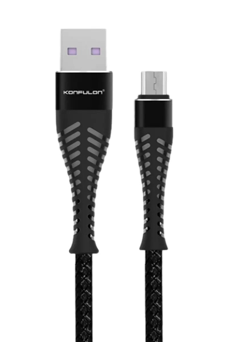 Mey İthalat® S61 Micro USB Kablo 1.2M 2.1A - Siyah