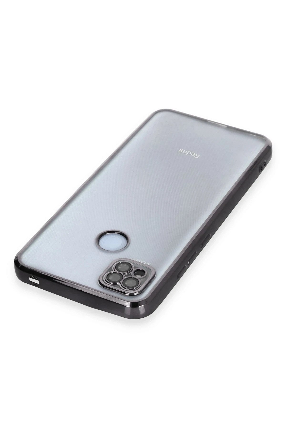 Mey İthalat® Redmi 9C Kılıf Lensli Silikon - Siyah