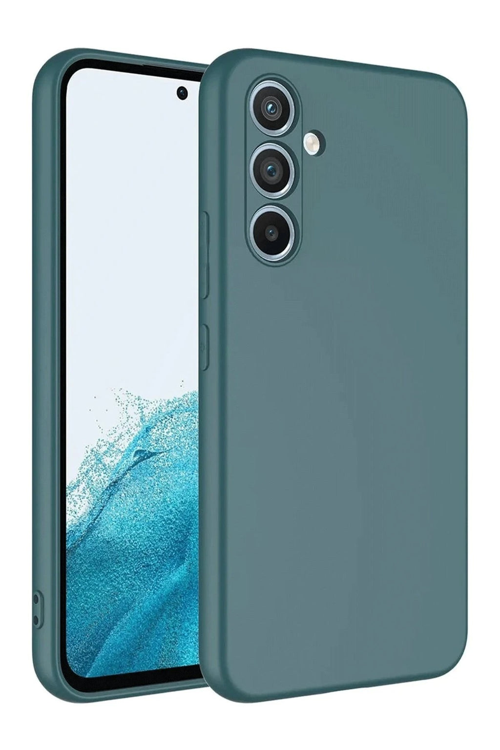 Mey İthalat® Samsung Galaxy A16 5G Kılıf First Silikon - Koyu Yeşil