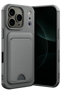 Mey İthalat® iPhone 17 Pro Max Kelvin Kartvizitli Silikon - Gri