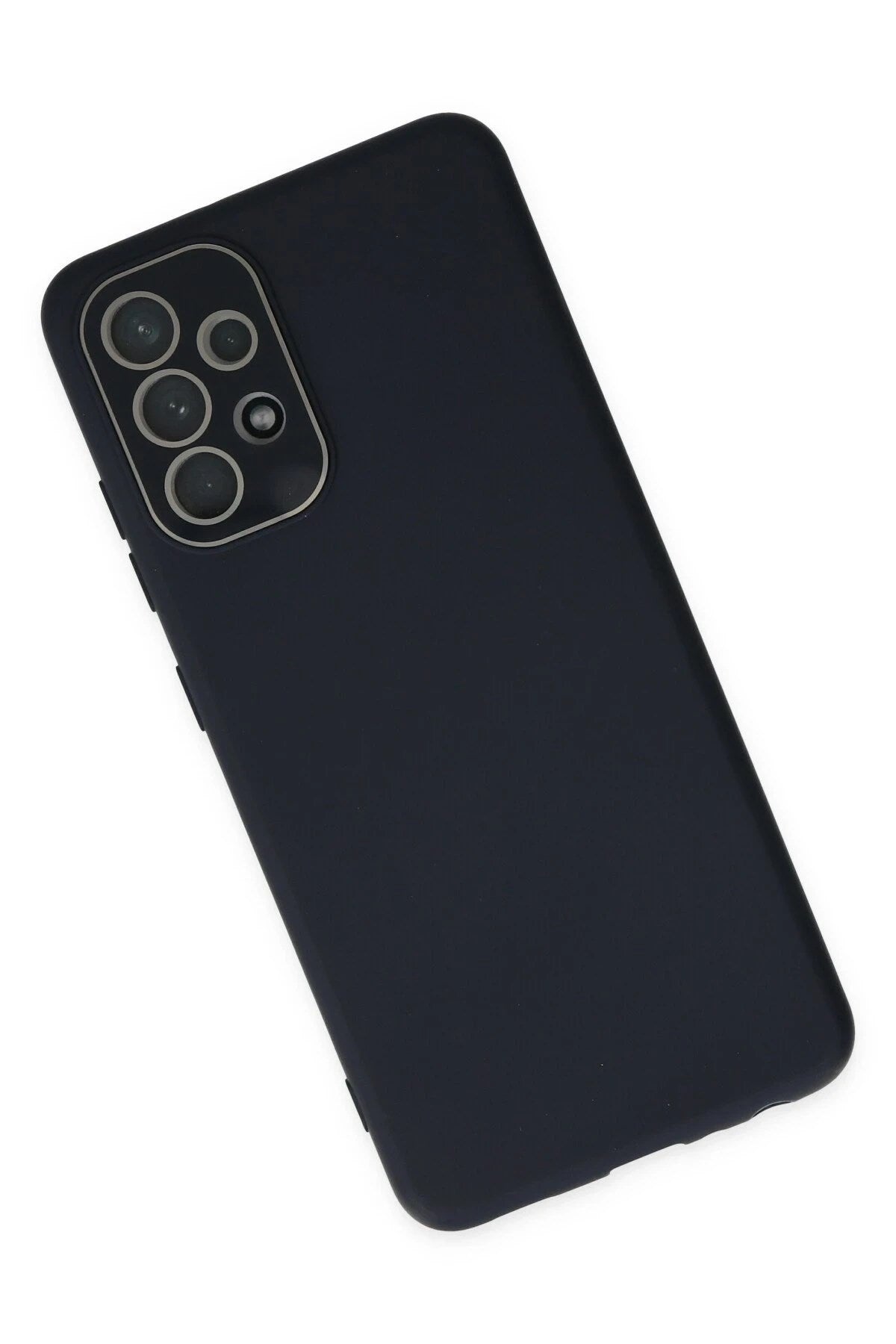 Mey İthalat® Samsung Galaxy A33 5G Kılıf Lansman Glass Kapak - Lacivert