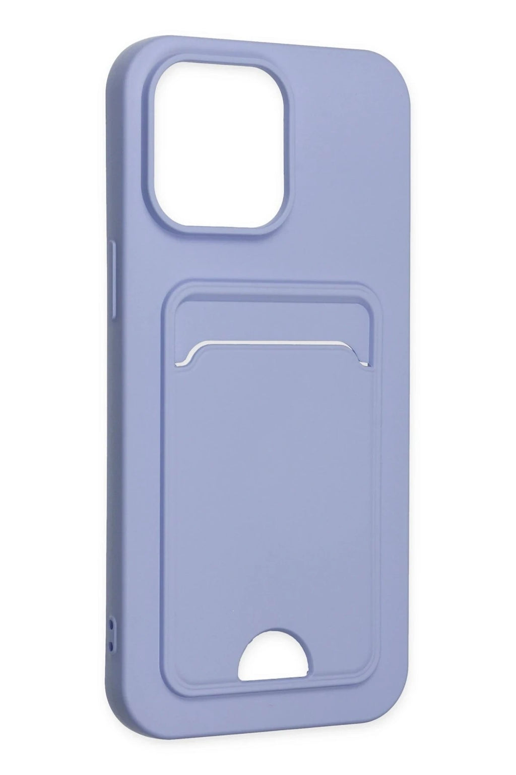 Mey İthalat® iPhone 14 Pro Kılıf Kelvin Kartvizitli Silikon - Lila