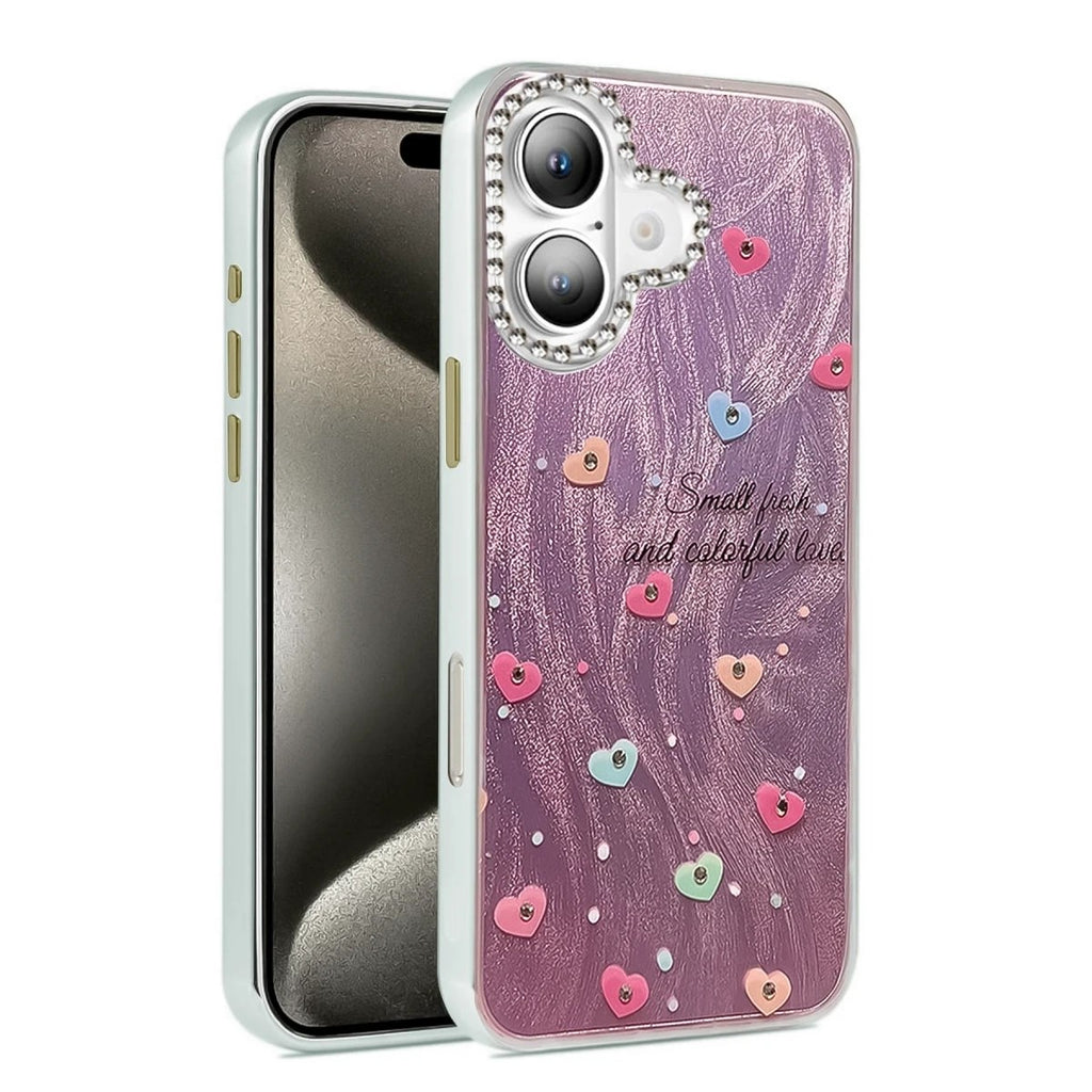 Mey İthalat® iPhone 16 Plus Kılıf Blade Aynalı Desenli Kapak - Desen 8