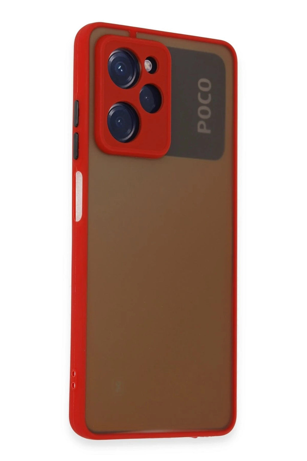 Mey İthalat® Poco X5 Pro 5G Kılıf Montreal Silikon Kapak - Kırmızı