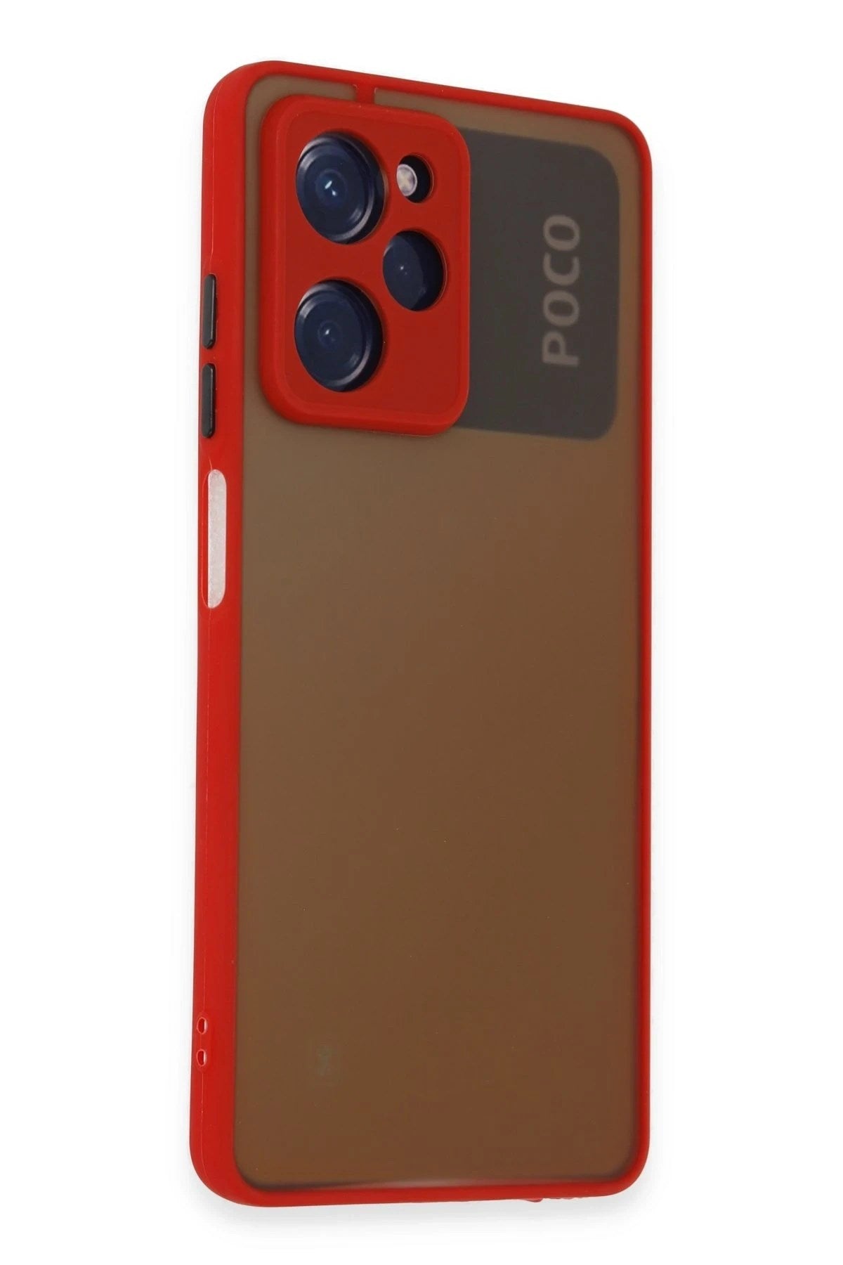 Mey İthalat® Poco X5 Pro 5G Kılıf Montreal Silikon Kapak - Kırmızı