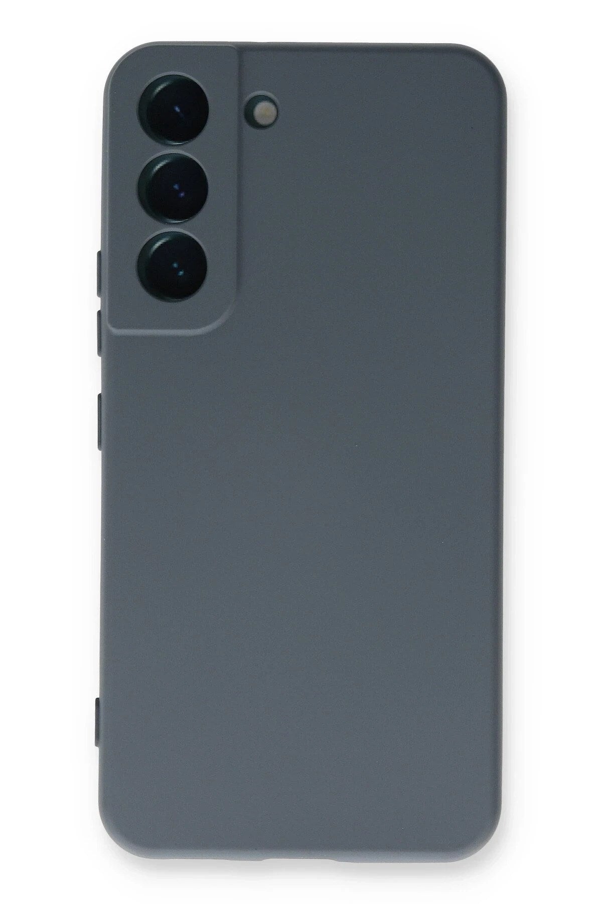 Mey İthalat® Samsung Galaxy S22 Plus Kılıf Nano içi Kadife Silikon - Gri