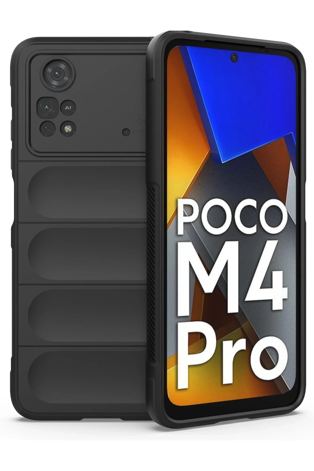 Mey İthalat® Poco M4 Pro 4G Kılıf Optimum Silikon - Siyah