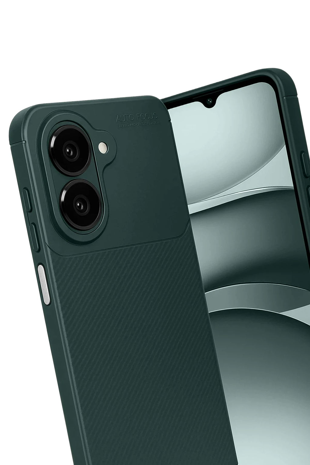 Mey İthalat® Samsung Galaxy A07 4G Auto Focus Karbon Kapak - Koyu Yeşil