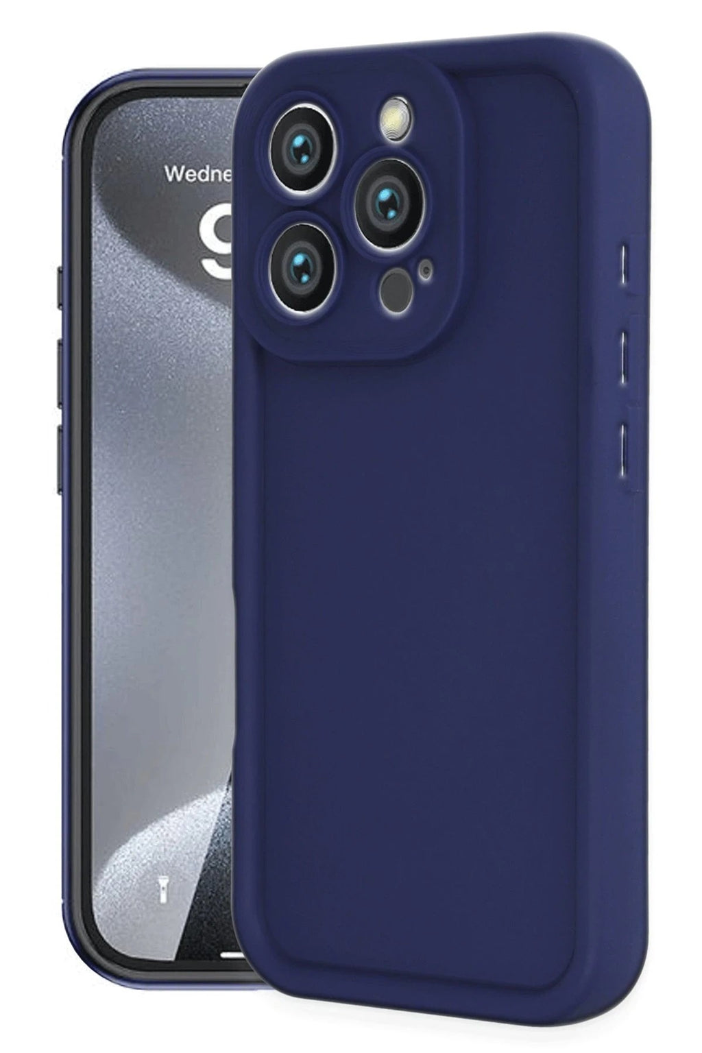 Mey İthalat® iPhone 16 Pro Kılıf Viera Silikon - Lacivert