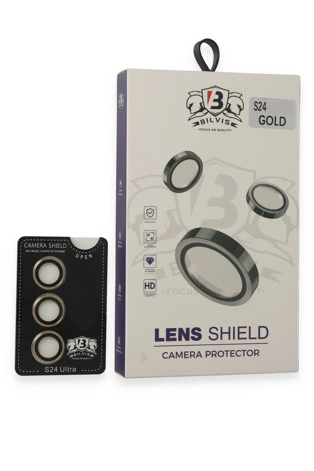 Mey İthalat® Samsung Galaxy S24 Bilvis Titan Kamera Lens - Gold