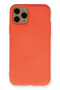 Mey İthalat® iPhone 11 Pro Kılıf Nano içi Kadife Silikon - Turuncu