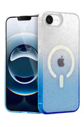 Mey İthalat® iPhone 16E Pummel Shiny Magsafe Kapak - Mavi