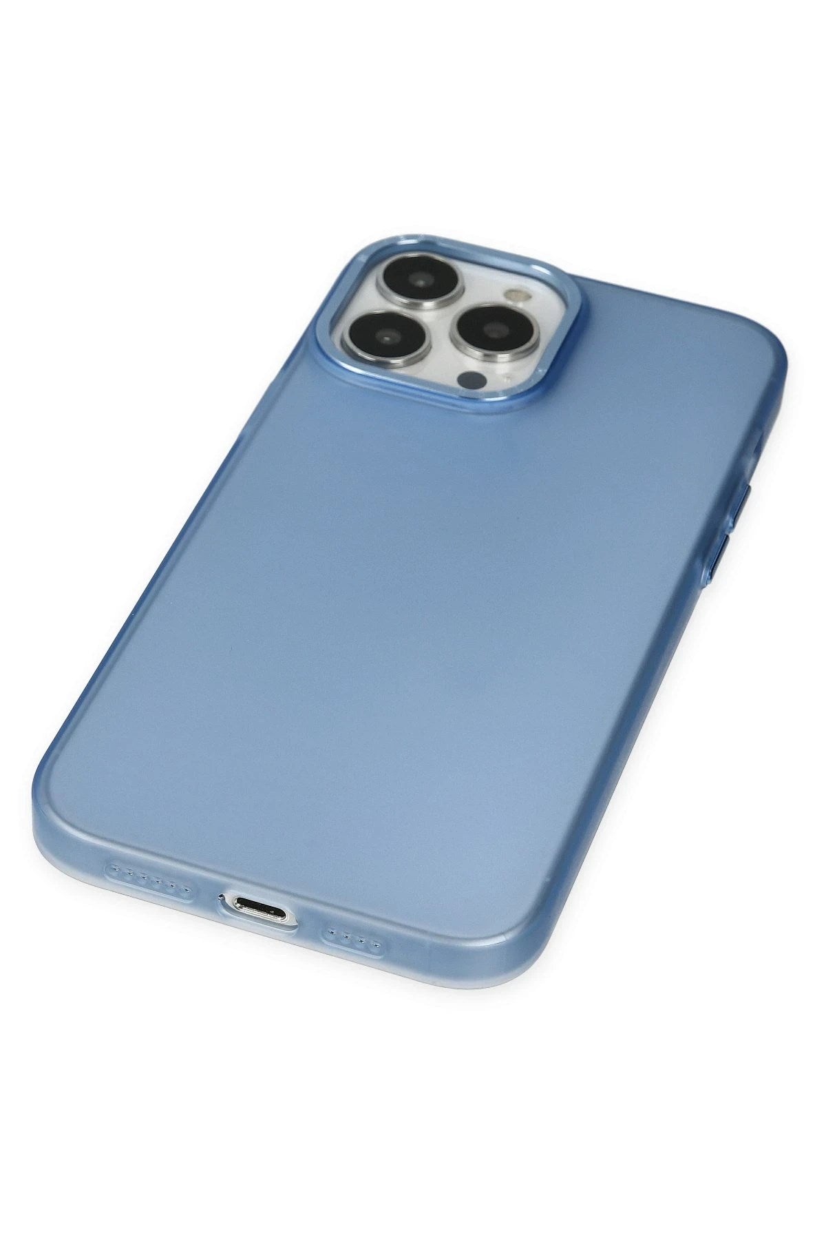 Mey İthalat® iPhone 14 Pro Max Kılıf Modos Metal Kapak - Mavi