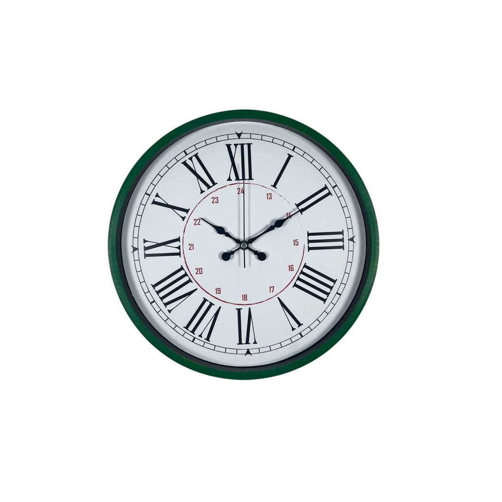 Yeşil 36 Cm Modern Şık Duvar Saati